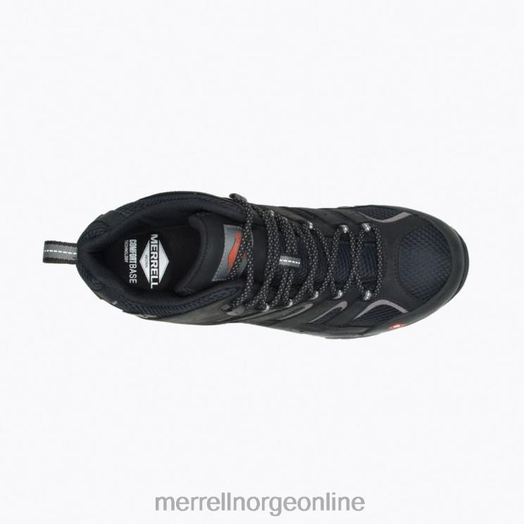 Merrell menn 004LV619 moab vertex mid vanntett komp tå arbeidsstøvel bred bredde (j05241w) sko svart