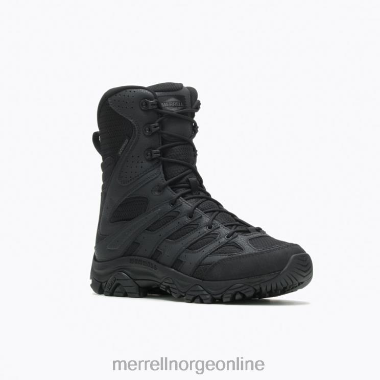 Merrell menn 004LV630 moab 3 8\'\' vanntett støvle med taktisk glidelås (j003907) sko svart