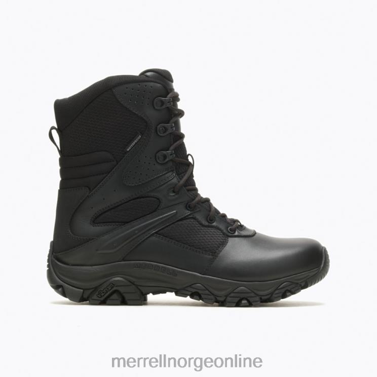 Merrell menn 004LV769 moab 3 8'' taktisk respons vanntett støvel med glidelås bred bredde (j003913w) sko svart