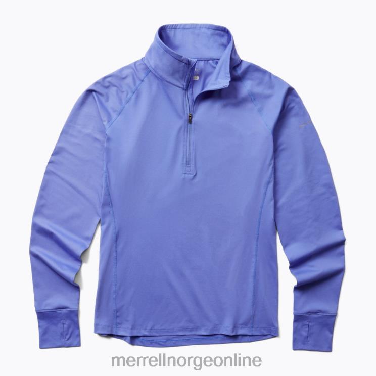 Merrell menn 004LV1127 stiløping 1/4 zip (jwf26557-423) klær baja blå