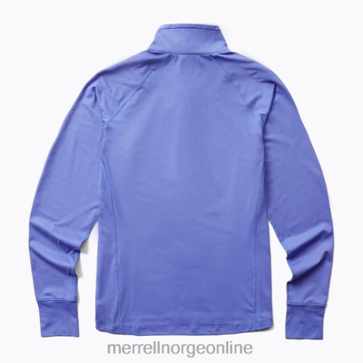 Merrell menn 004LV1127 stiløping 1/4 zip (jwf26557-423) klær baja blå