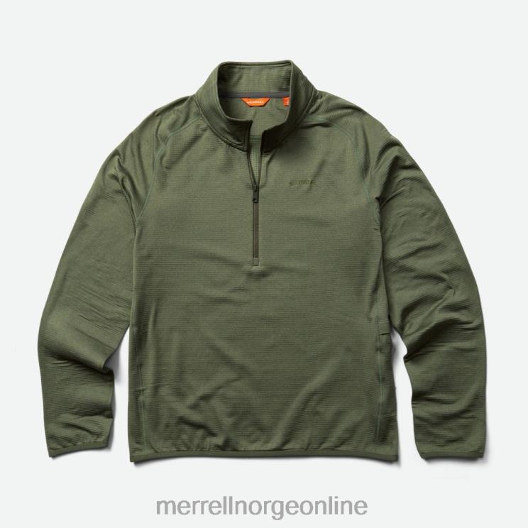Merrell menn 004LV415 geotex 1/4 zip (jms26326-327) klær støvete olivenlyng