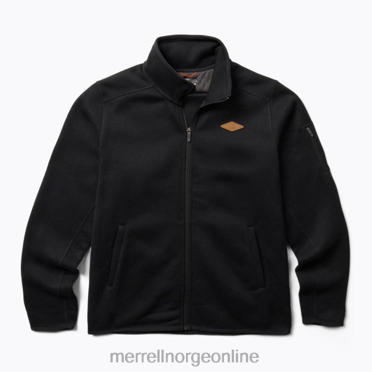 Merrell menn 004LV428 genser vær full glidelås (jmf26296-010) klær svart