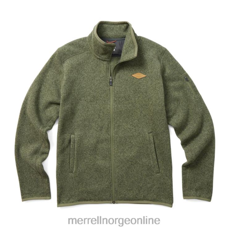 Merrell menn 004LV429 genser vær full glidelås (jmf26296-327) klær støvete olivenlyng