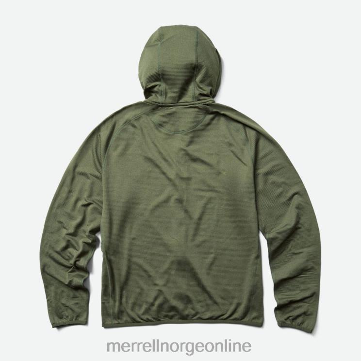 Merrell menn 004LV551 geotex hettegenser med full glidelås (jms26325-327) klær støvete olivenlyng