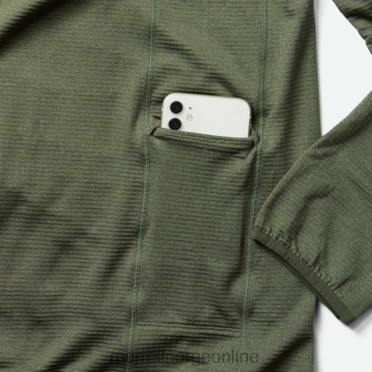 Merrell menn 004LV551 geotex hettegenser med full glidelås (jms26325-327) klær støvete olivenlyng