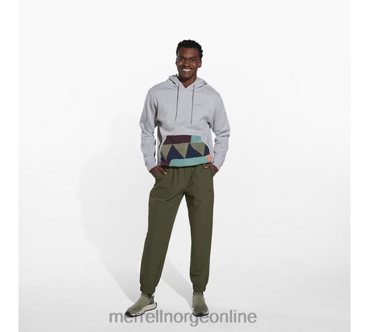 Merrell menn 004LV557 scrap pullover hettegenser (jms26641-050) klær grå lyng