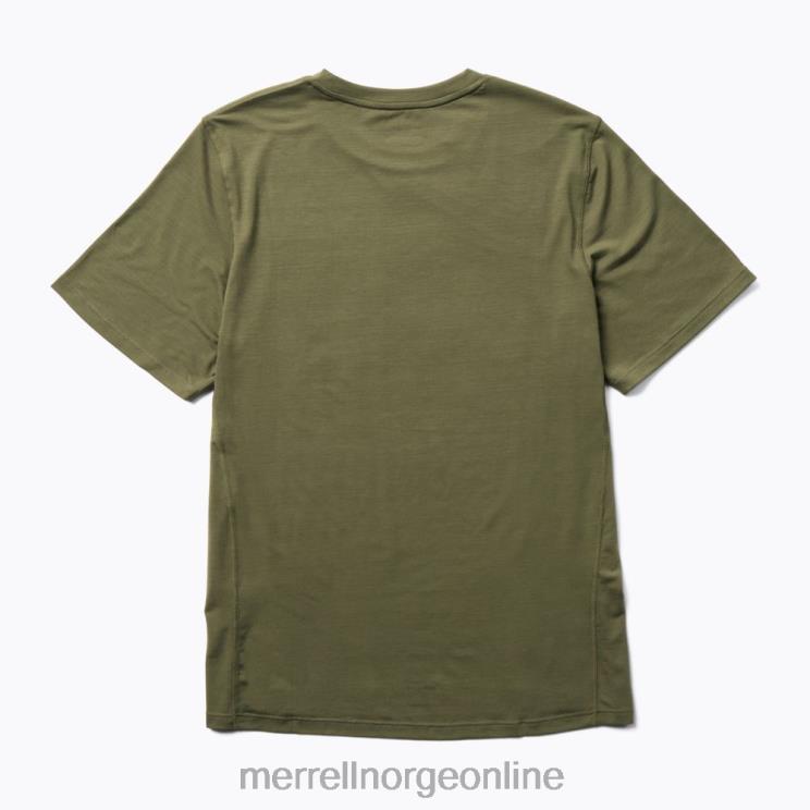 Merrell menn 004LV150 hverdags-t-skjorte med tencel (jms26443-326) klær støvete oliven