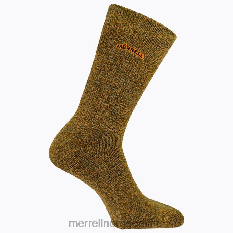 Merrell unisex 004LV215 etter-sport polstret mannskapssokk (jsf26893-800) tilbehør oransje