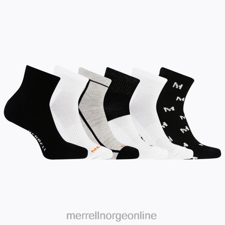 Merrell unisex 004LV221 pute quarter 6 pack (jss27019-001) tilbehør sort assortert