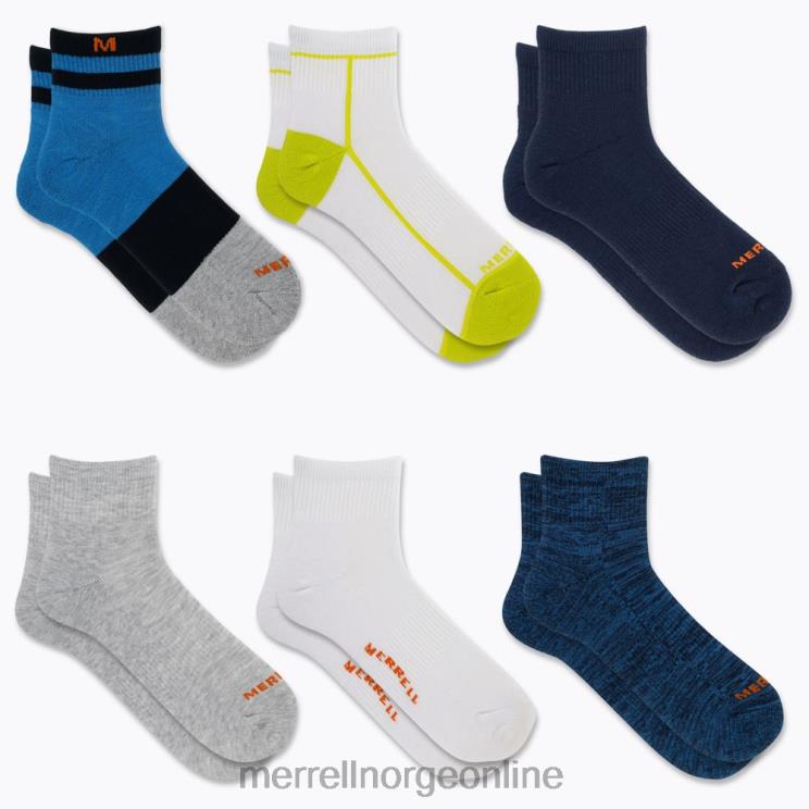 Merrell unisex 004LV222 pute quarter 6 pack (jss27019-431) tilbehør blå assortert