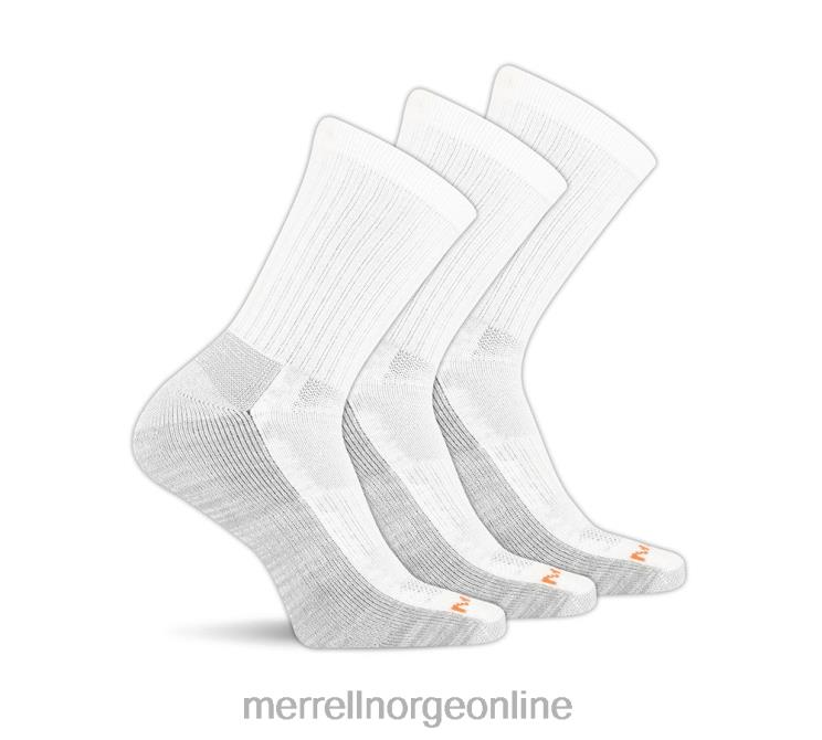 Merrell unisex 004LV265 work crew sokk 6-pakning (jss26719-100) tilbehør hvit