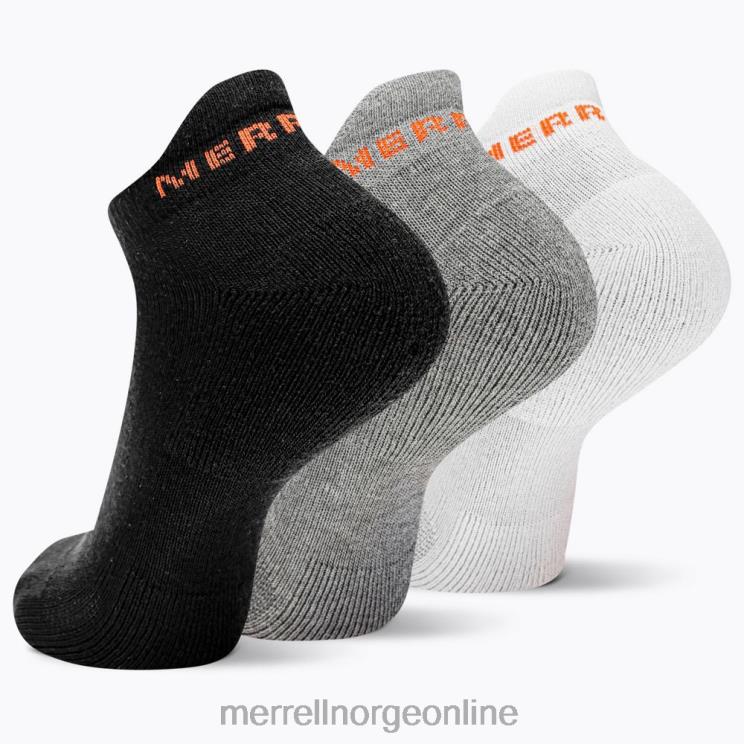Merrell unisex 004LV274 lavt snittsokk i bomull, 3 pakke (jsf26528-001) tilbehør sort assortert