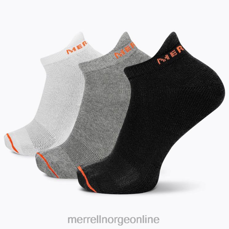 Merrell unisex 004LV274 lavt snittsokk i bomull, 3 pakke (jsf26528-001) tilbehør sort assortert