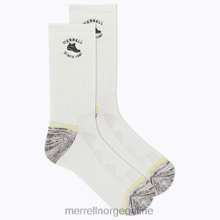Merrell unisex 004LV297 moab hiking crew sokk (jsf26892-100) tilbehør hvit
