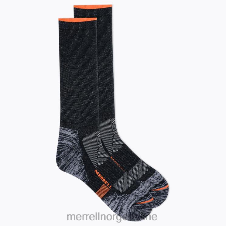 Merrell unisex 004LV485 termisk løypeløp mannskapssokk (jsf26899-010) tilbehør svart