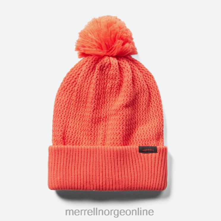 Merrell unisex 004LV375 vaffel bobble beanie (jaf26648-628) tilbehør fersken ekko